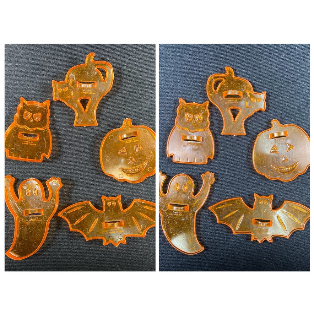 Vintage Amscan 14 Holiday Cookie Cutters Thanksgiving Halloween Valentine - Picture 4 of 4